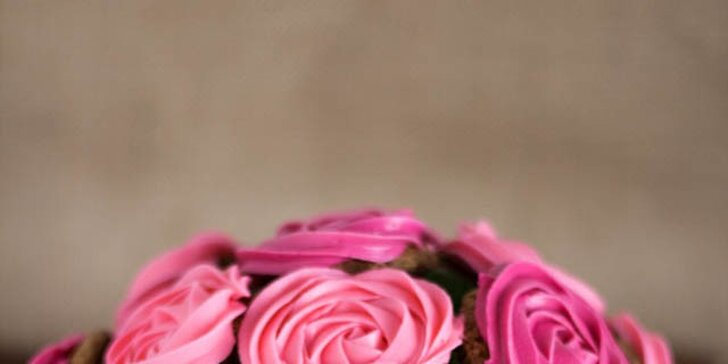 Originálne sladké cupcakes kytice