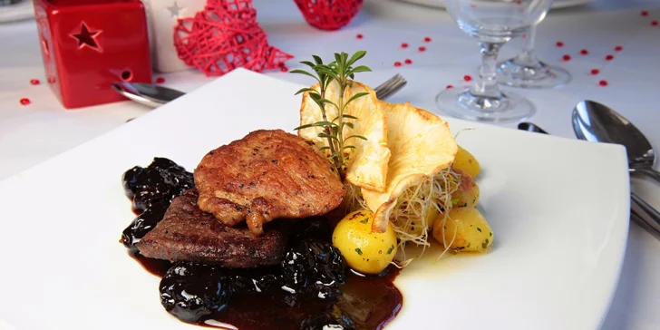 Luxusné menu pre 1 osobu v hoteli Agatka