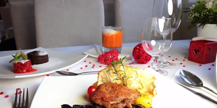 Luxusné menu pre 1 osobu v hoteli Agatka