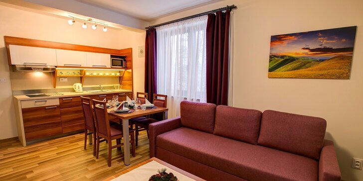 Pobyt v Jasnej: moderné, kompletne zariadené apartmány Tri Studničky pohodlné pre páry aj veľké rodiny