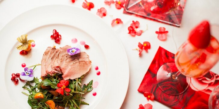 Romantické luxusné 3-chodové menu pre 2 osoby v 4* reštaurácii na Devíne