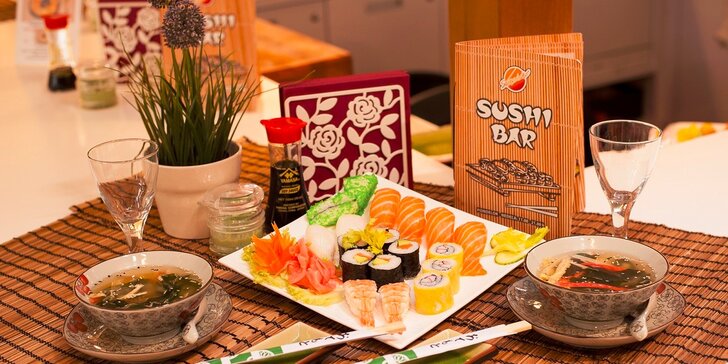 Výborné SUSHI v Sushi bare Sunshine v Auparku
