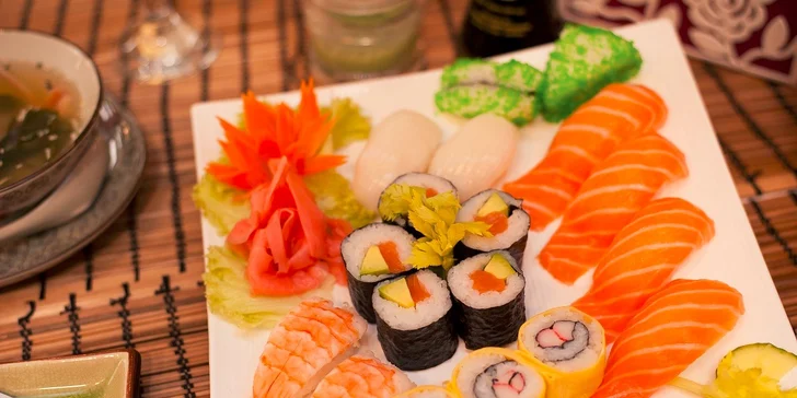Výborné SUSHI v Sushi bare Sunshine v Auparku