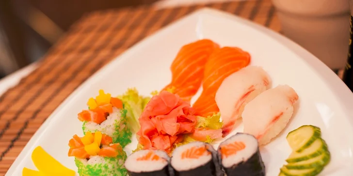 Výborné SUSHI v Sushi bare Sunshine v Auparku