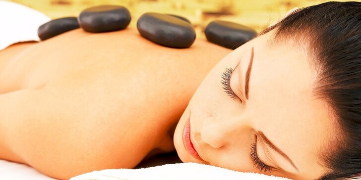 Masáž lávovými kameňmi, aromaterapeutická alebo klasická masáž