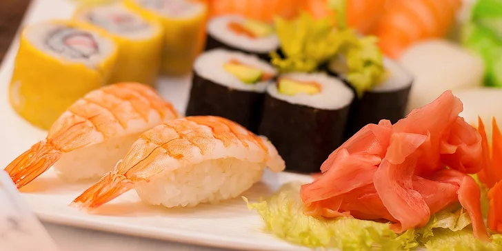 Výborné SUSHI v Sushi bare Sunshine v Auparku