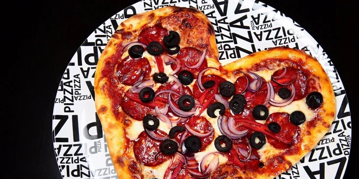Zamilovaná pizza v tvare srdca!