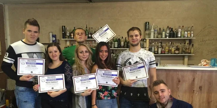 Škola barmana! 3-dňový barmanský kurz LEVEL 1!