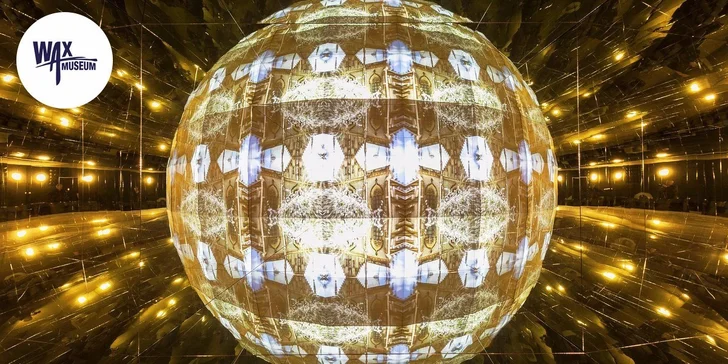 Vstupy do Imaginária, zrkadlového labyrintu a kaleidoskopického kina