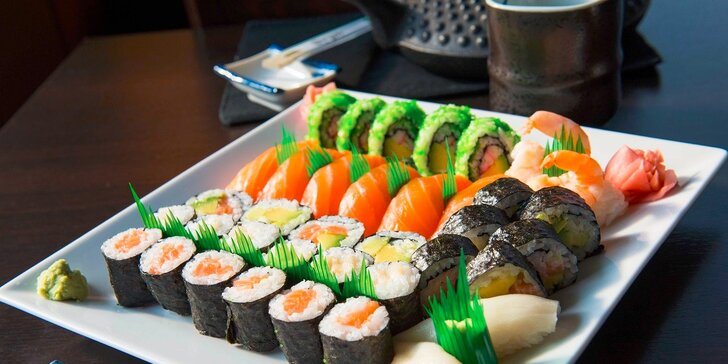 Lahodné sushi menu podľa výberu pre dvoch