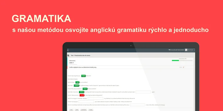 Online jazykový kurz angličtiny na 1, 2 alebo 4 roky