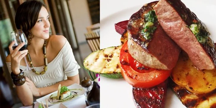 5,99 eur za pravý klokaní steak na bylinkovom masle s grilovanou zeleninou! Pochutnajte si na exotickej lahôdke, teraz so zľavou 59%!