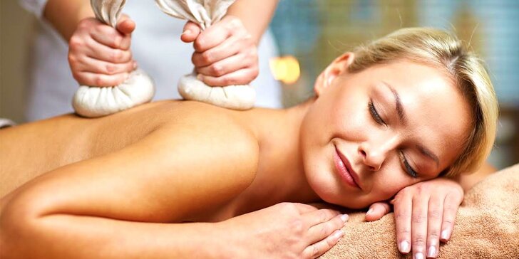 Profesionálna celotelová thajská masáž alebo masáž "Aromatherapy"