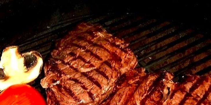 Grilovaný Ribeye steak v grillbare Podlavice