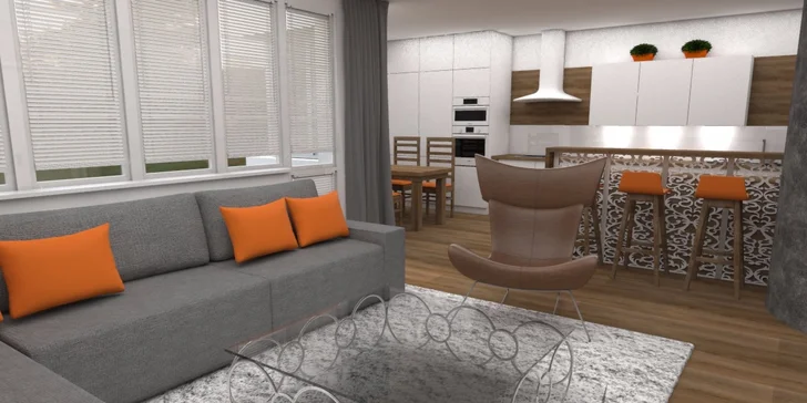 Zľava na dizajn interiéru až do 150 m²