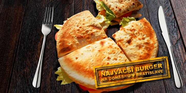 Tak toto sami nedáte! Najväčší hovädzí burger na donášku až k vám domov