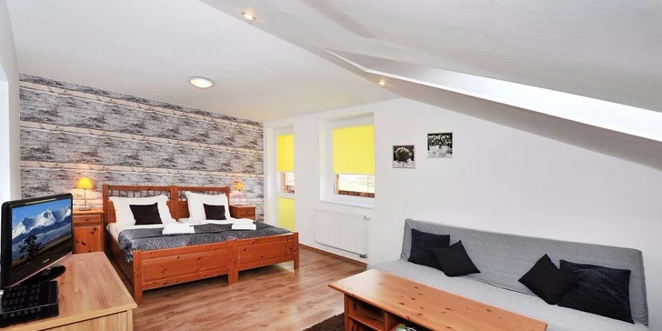 Pobyt vo Vysokých Tatrách pre 2 - 4 osoby v komfortných štúdiách, apartmánoch, chatkách alebo domčekoch