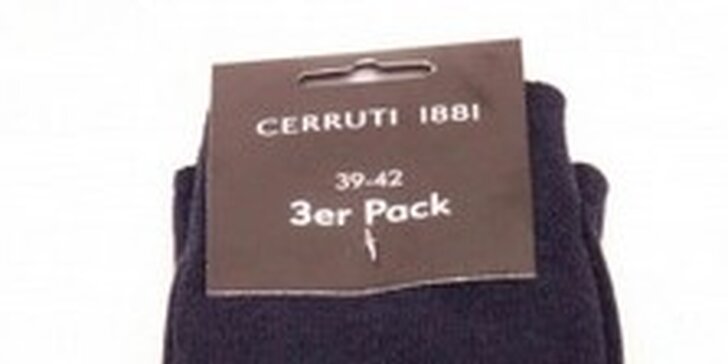9 párov ponožiek značky Cerruti 1881