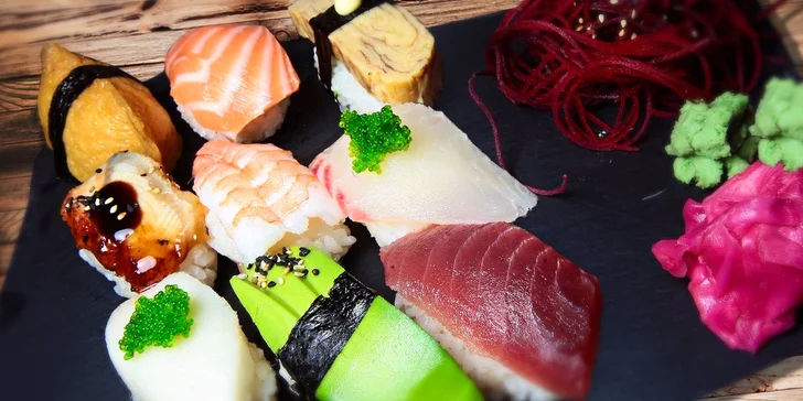 Japonsko na tanieri: Nigiri set a Sake v EDO-KINE