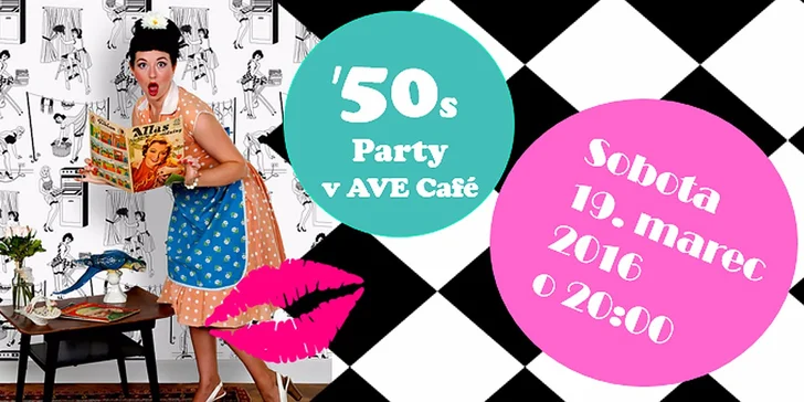 Roztočte to v štýle 50. rokov na párty v AVE café