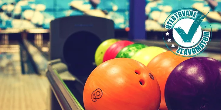 1 hodina zábavy na bowlingu pre celú rodinu i partiu alebo klubová karta plná výhod