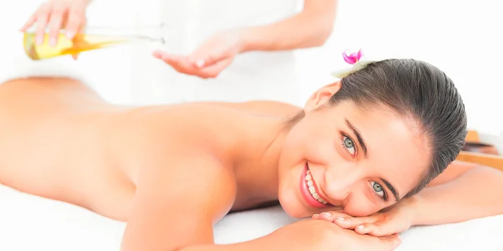 Relaxačná olejová masáž celého tela alebo chrbta a šije