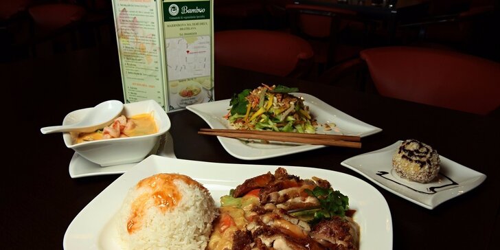 Tradičné vietnamské 4-chodové menu v reštaurácii Bamboo
