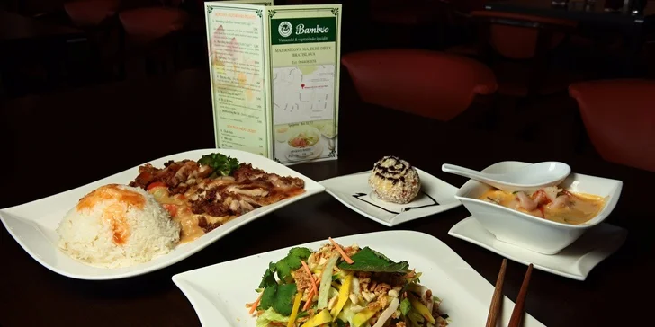 Tradičné vietnamské 4-chodové menu v reštaurácii Bamboo