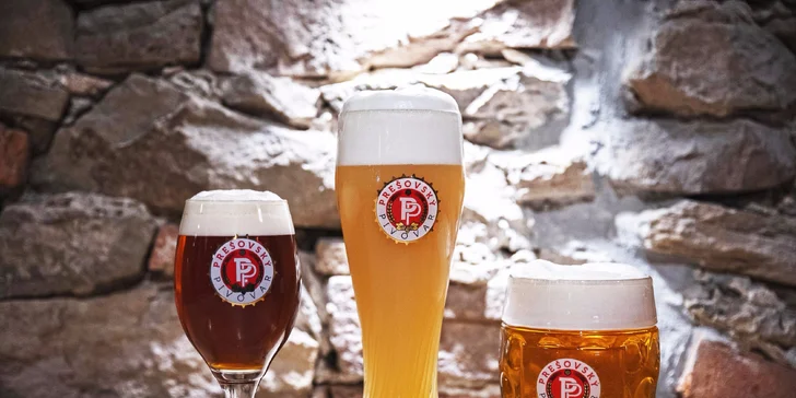 Pizza podľa výberu a pivo v Prešovskom pivovare