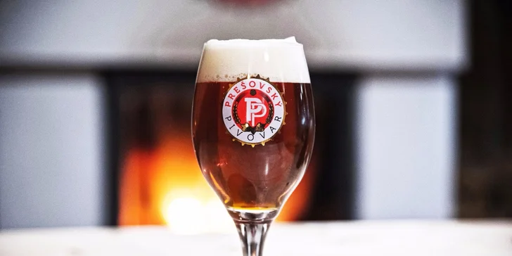 Pizza podľa výberu a pivo v Prešovskom pivovare