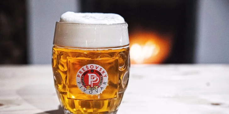 Pizza podľa výberu a pivo v Prešovskom pivovare
