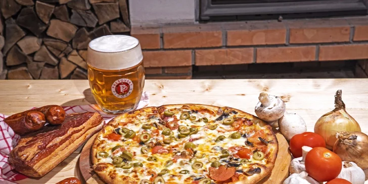Pizza podľa výberu a pivo v Prešovskom pivovare