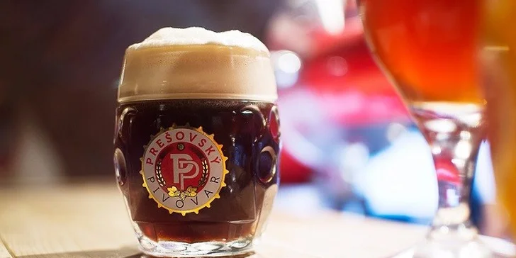Pizza podľa výberu a pivo v Prešovskom pivovare
