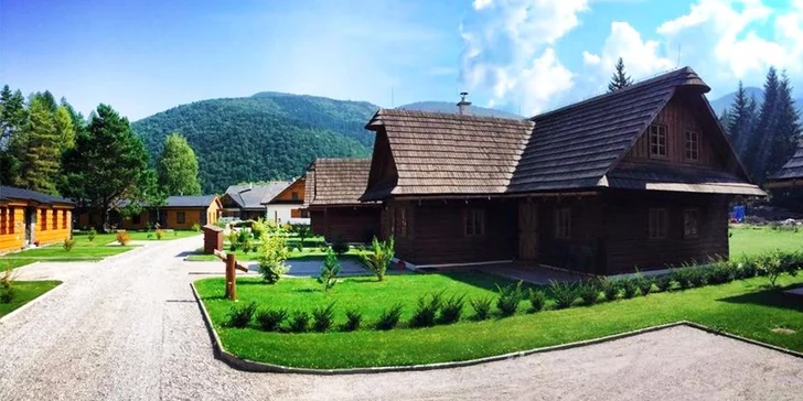 Pobyt v krásnom prostredí Veľkej Fatry len 3 km od Vlkolínca: apartmány a drevenice s kuchyňou, terasou a príjemným wellness
