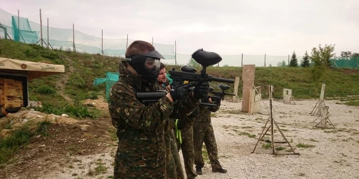 Paintball na dve hodiny v Extreme parku alebo v Endorfun Paintball Arene v Rajeckej Lesnej