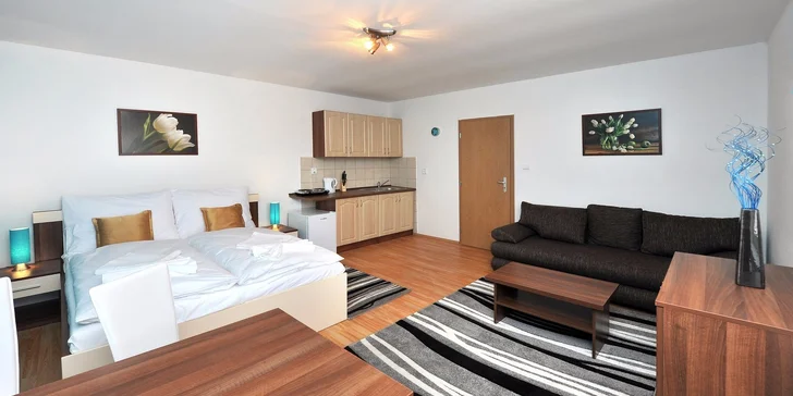 Pobyt pre 2 až 6 osôb vo Vysokých Tatrách v štúdiách a apartmánoch so saunou