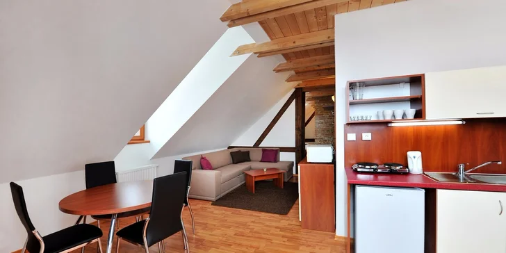 Pobyt pre 2 až 6 osôb vo Vysokých Tatrách v štúdiách a apartmánoch so saunou