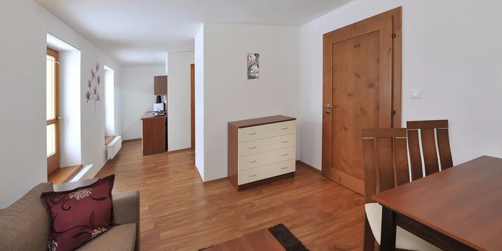 Pobyt pre 2 až 6 osôb vo Vysokých Tatrách v štúdiách a apartmánoch so saunou