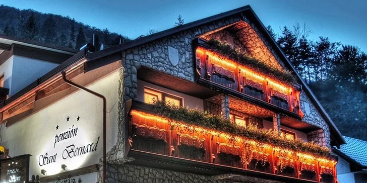 Pobyt s privátnym wellness centrom len pre Vás dvoch v štýlovom penzióne Sant Bernard***