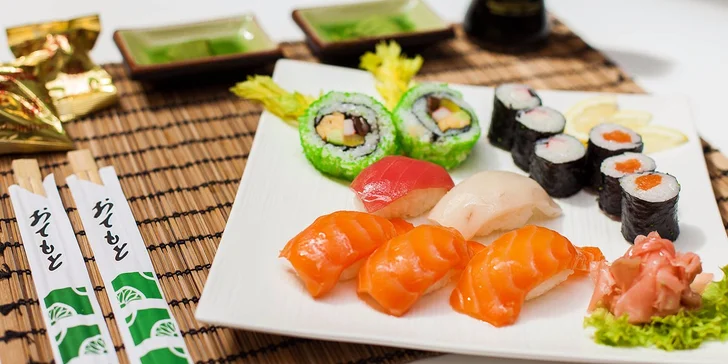 Výborné SUSHI v Sushi bare Sunshine v Auparku! Aj pre vegetariánov!