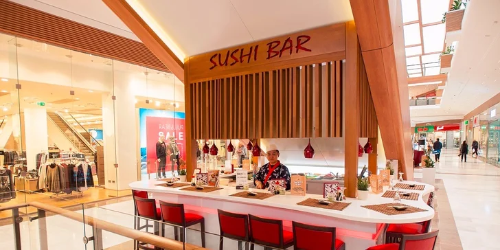 Výborné SUSHI v Sushi bare Sunshine v Auparku! Aj pre vegetariánov!