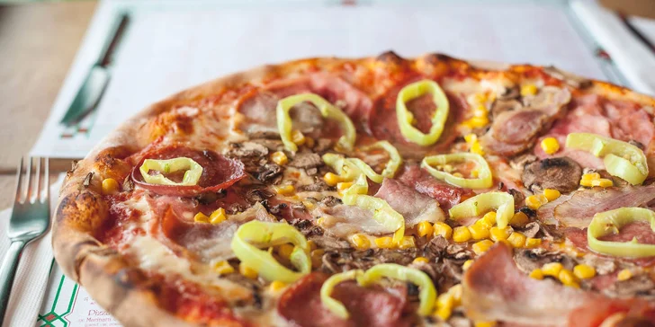 Pizza alebo cestoviny pre dvoch + palacinka s tvarohom a čokoládou