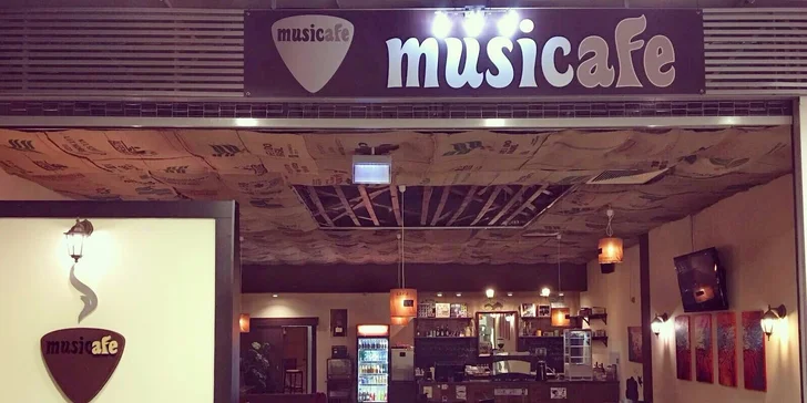Presso, latte alebo cappuccino so zákuskom v Musicafe