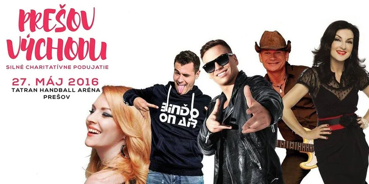 Vstupenka na charitatívny koncert PREŠOV VÝCHODU!