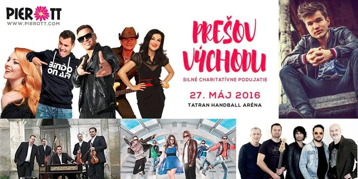 Vstupenka na charitatívny koncert PREŠOV VÝCHODU!