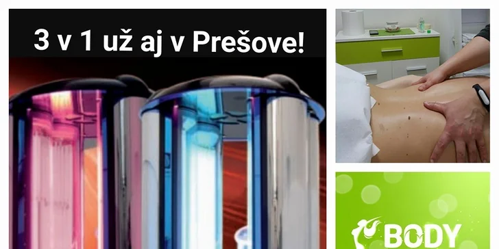 Nový odtieň pokožky a omladenie v soláriu/koláriu 3v1 s vibračnou plošinou