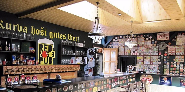 Poctivé pivo v RED NOSE PUB, ktorý vás dostane svojou širokou pivnou ponukou!