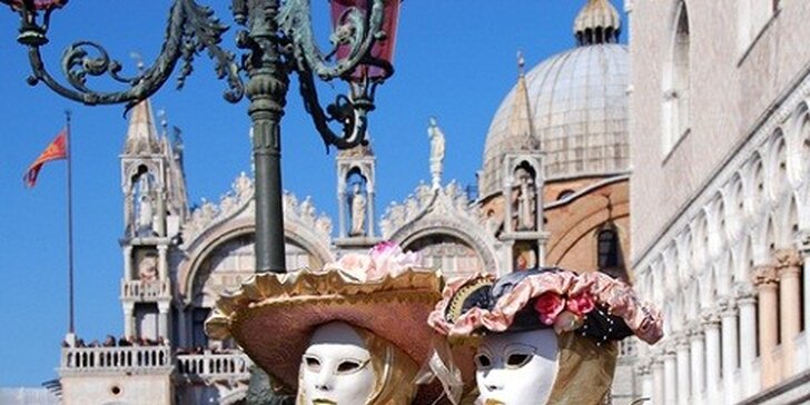 Poznávací zájazd do Benátok v čase karnevalu