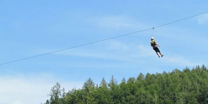 2x Zjazd na kladke Zip Wire – najdlhší na Slovensku!