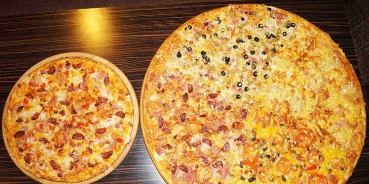 Pizza MAXI (72 cm) alebo pizza XL (40 cm). Najväčšia pizza v Košiciach!